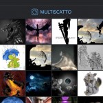 La griglia di selezione delle foto dalla galleria