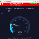 Eseguire uno speed test con speedtest.net : misurazione in corso Eseguire uno speed test con speedtest.net : misurazione in corso