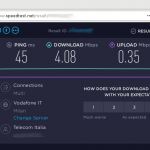 Eseguire uno speedtest con speedtest.net: risultato Eseguire uno speedtest con speedtest.net: risultato